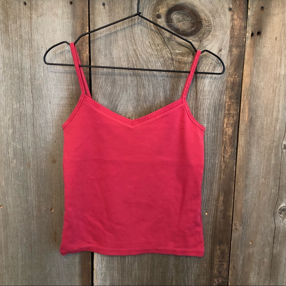 Y2K J. Crew Raspberry Pink Cami Tank Top Size Small Women’s